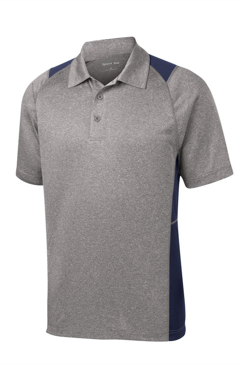 Sport-Tek® Heather Colorblock Contender™ Polo. ST665