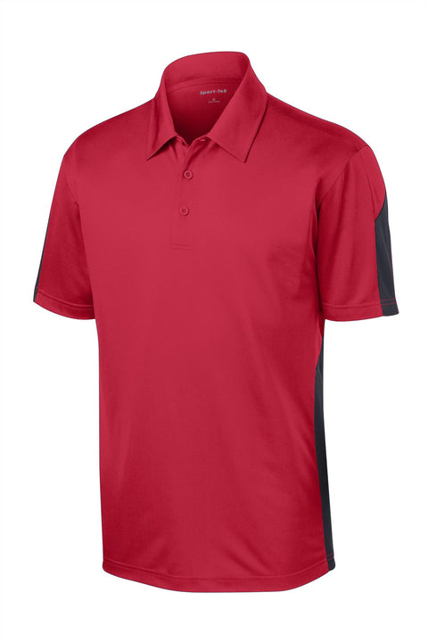 Sport-Tek® PosiCharge® Active Textured Colorblock Polo. ST695