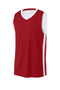 Deep Red/ White