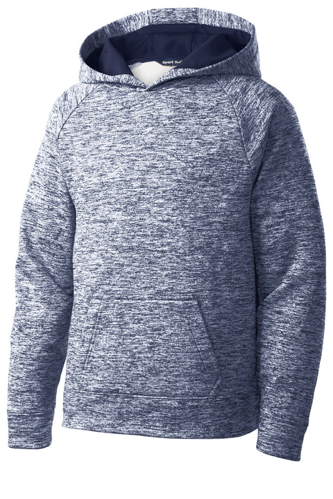 Sport-Tek® Youth PosiCharge® Electric Heather Fleece Hooded Pullover. YST225