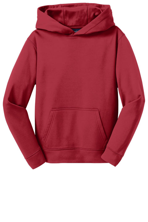 Sport-Tek® Youth Sport-Wick® Fleece Hooded Pullover. YST244