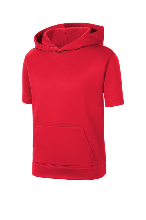 Sport-Tek ® Youth Sport-Wick ® Fleece Short Sleeve Hooded Pullover. YST251