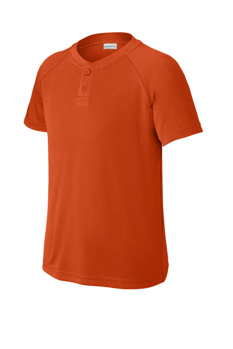 Sport-Tek® Youth PosiCharge® Competitor™ 2-Button Henley YST359