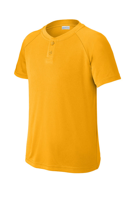 Sport-Tek® Youth PosiCharge® Competitor™ 2-Button Henley YST359