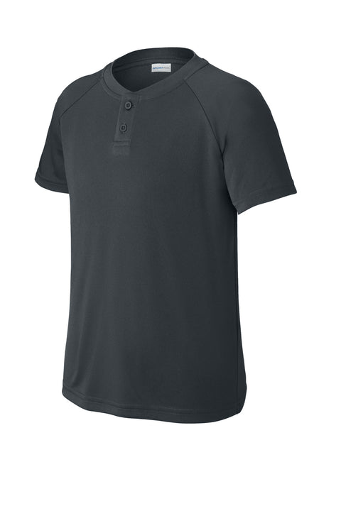 Sport-Tek® Youth PosiCharge® Competitor™ 2-Button Henley YST359