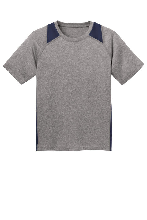 Sport-Tek® Youth Heather Colorblock Contender™ Tee. YST361