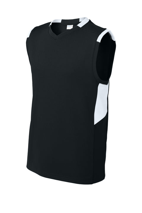 Sport-Tek® Youth Club Sleeveless V-Neck YST441