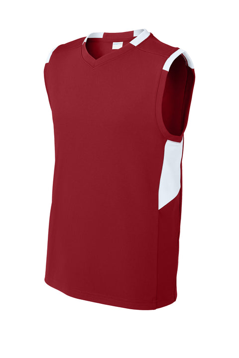 Sport-Tek® Youth Club Sleeveless V-Neck YST441