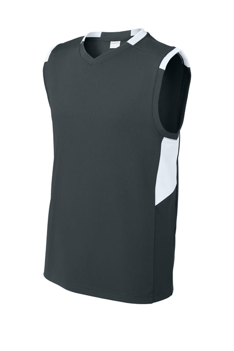Sport-Tek® Youth Club Sleeveless V-Neck YST441