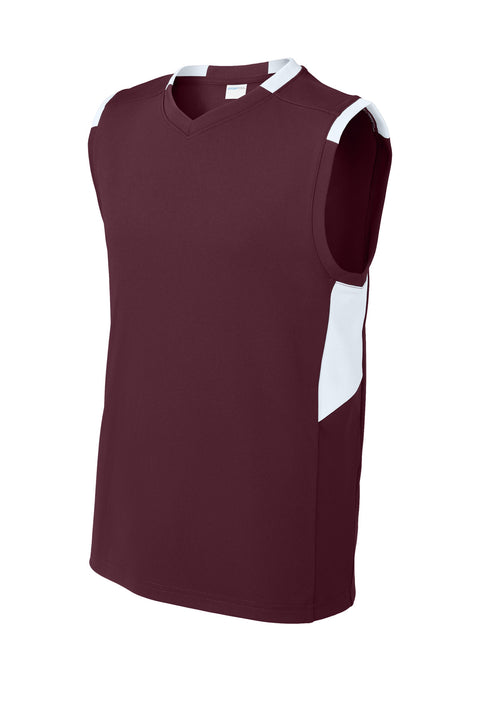 Sport-Tek® Youth Club Sleeveless V-Neck YST441
