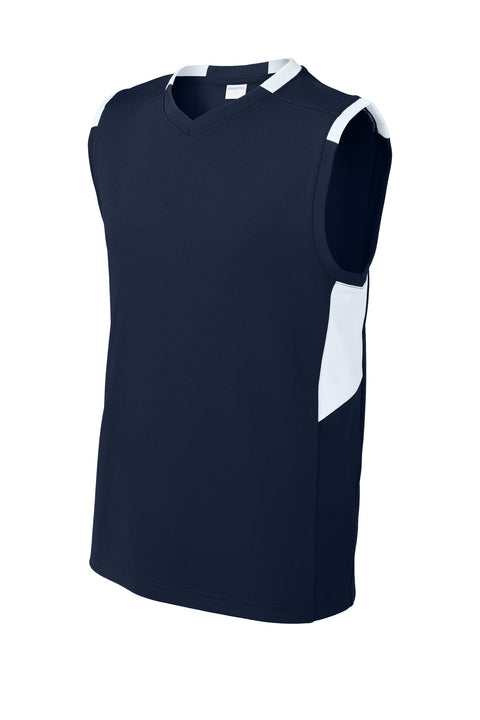 Sport-Tek® Youth Club Sleeveless V-Neck YST441