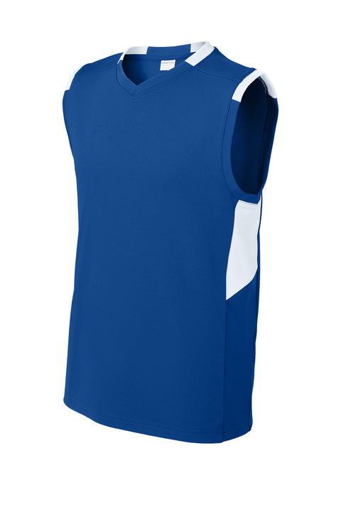 Sport-Tek® Youth Club Sleeveless V-Neck YST441