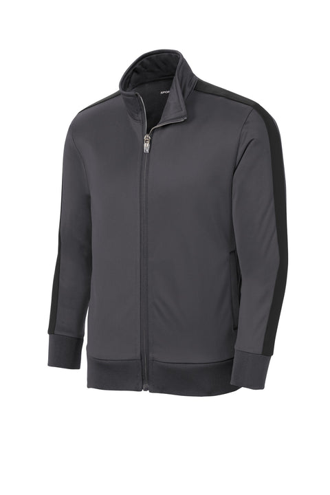 Sport-Tek ® Youth Tricot Sleeve Stripe Track Jacket. YST94