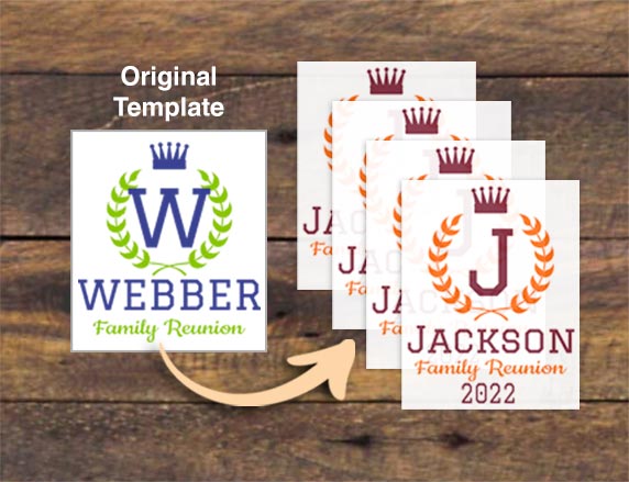 Logo & Company Name Design Custom Graphic Iron On Transfer